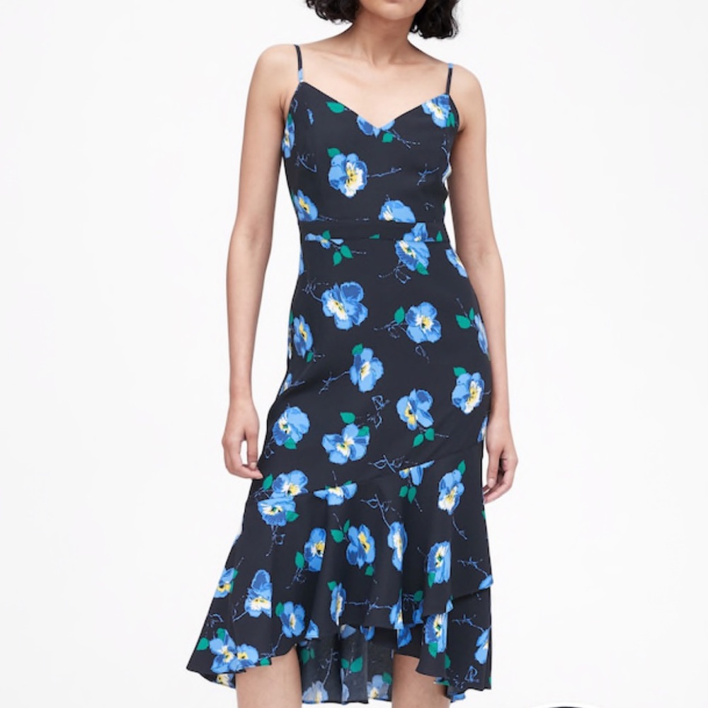 Banana Republic floral maxi dress